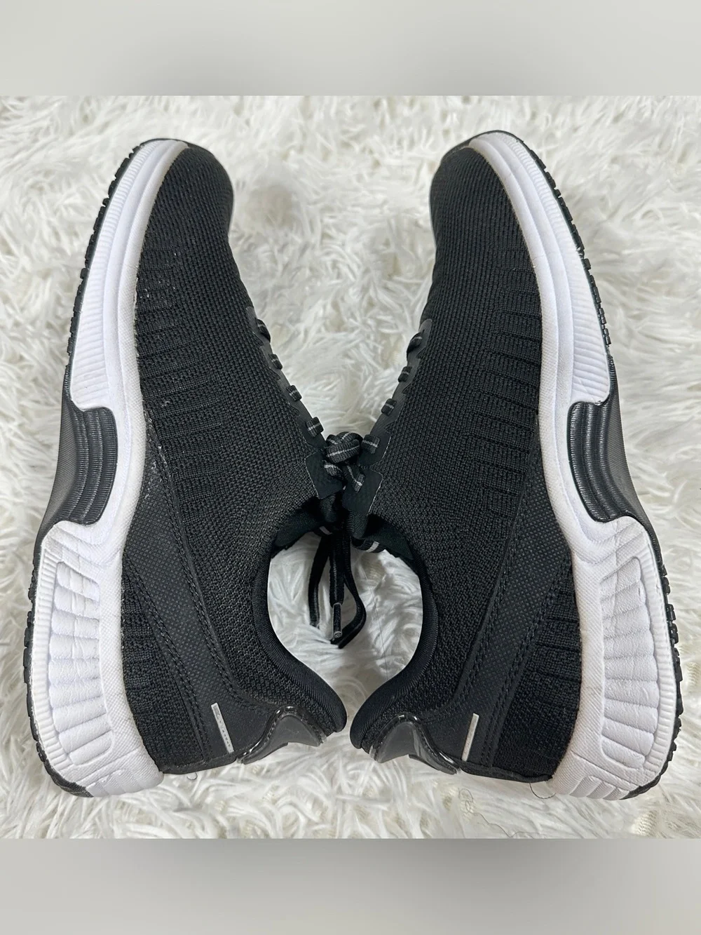 Orthofeet Kita Womens 8,5 Black Mesh Hands Free Comfort Walking Sneakers